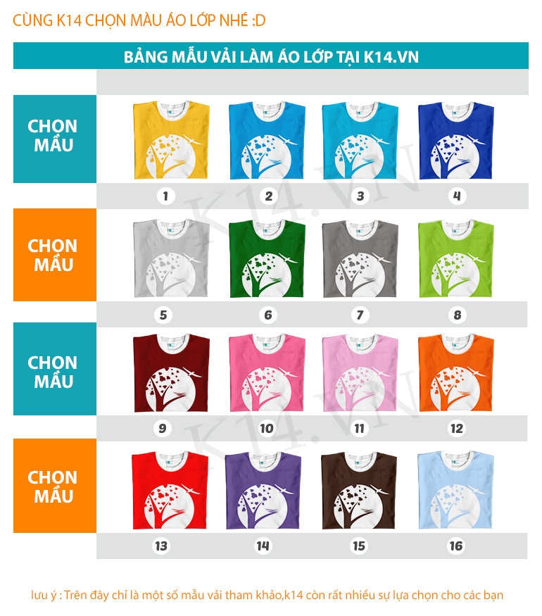 Chọn màu vải