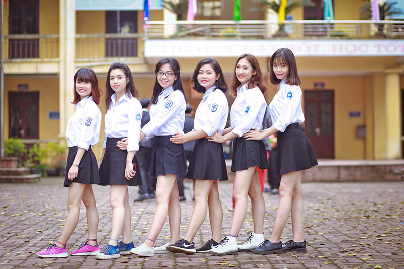 may đồng phục học sinh