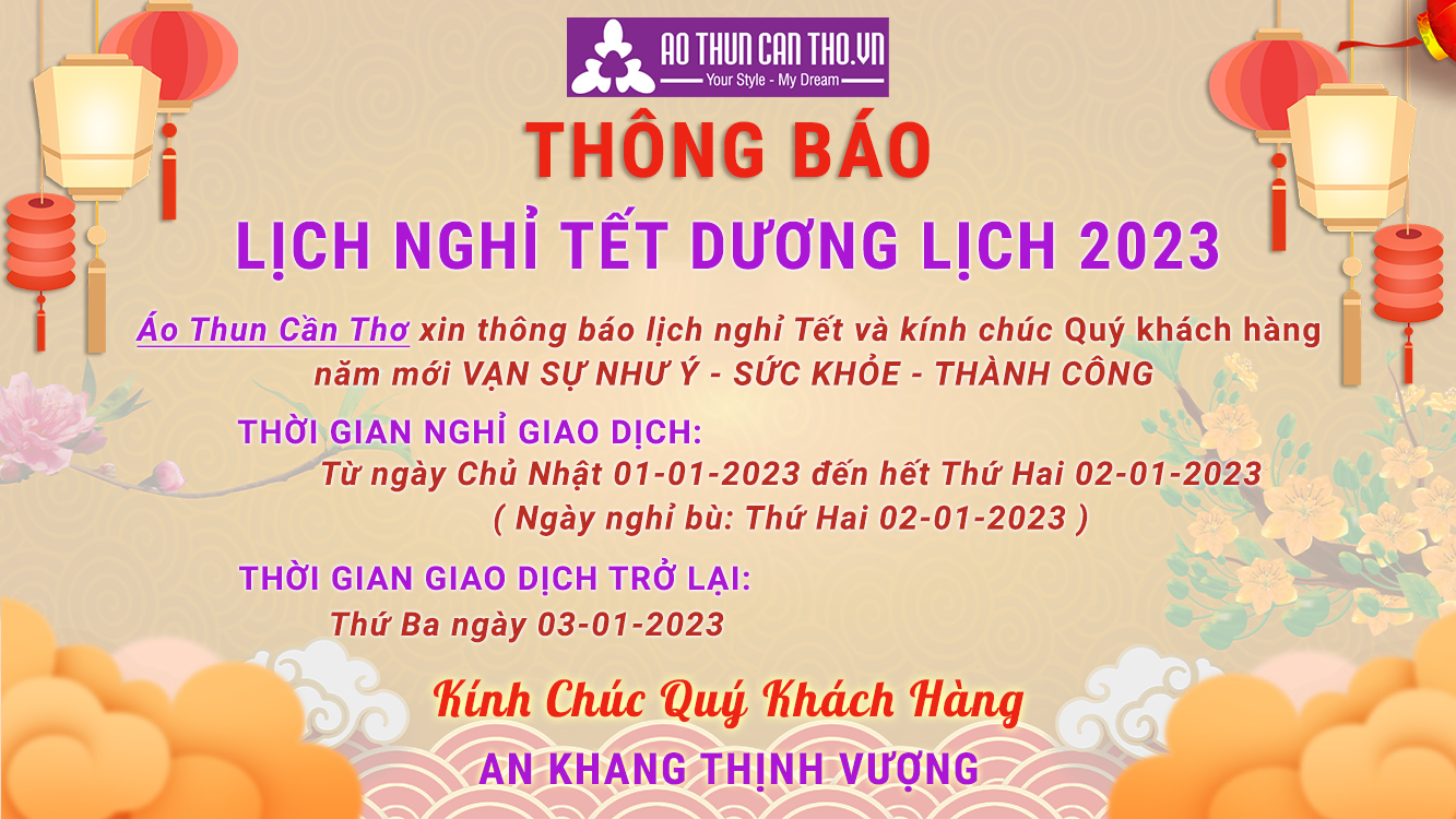 Thông Báo Lịch Nghỉ Tết Dương Lịch 2023