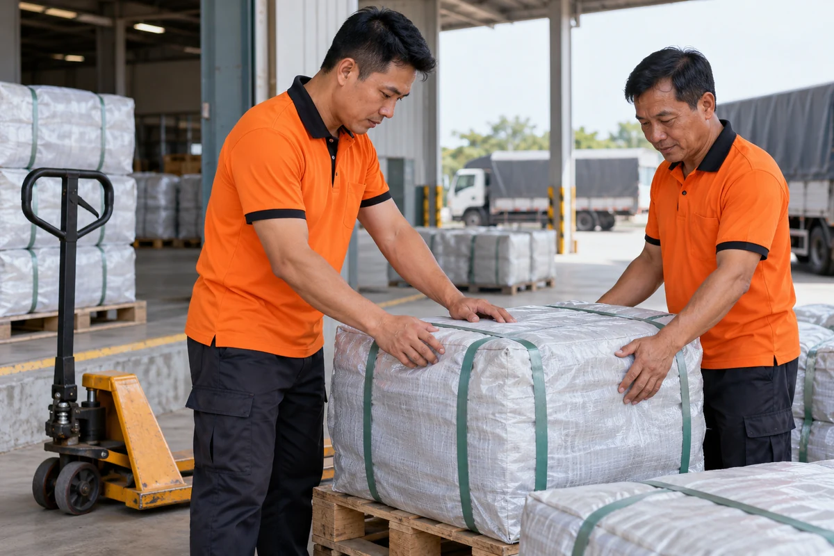 Áo thun công nhân cam phối đen cho đội bốc xếp: phom khi làm việc tại khu bốc xếp hàng